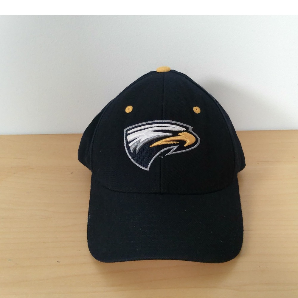 Emory Eagles Fitted Hat Zephyr Cap Sz 7 1/8 Navy Blue Gold NCAA College Baseball